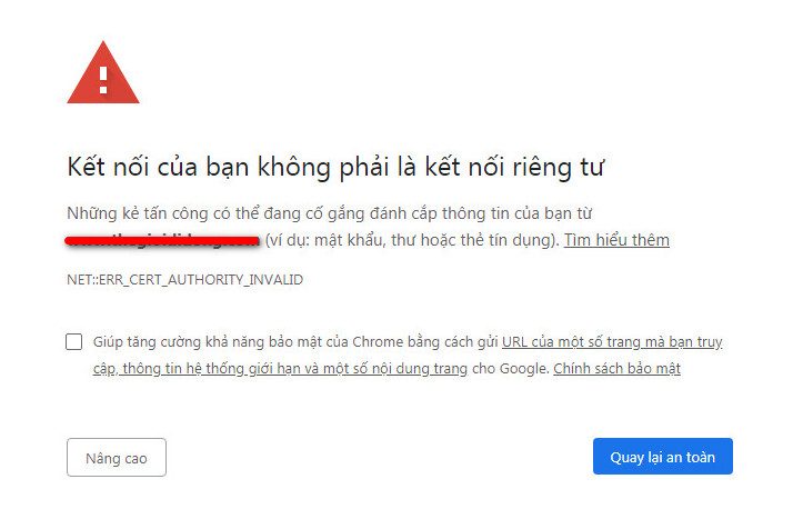 Cách Sửa Lỗi Kết Nối Của Bạn Không Phải Là Kết Nối Riêng Tư