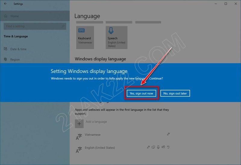 Hướng Dẫn Cách Chuyển Ngôn Ngữ Sang Tiếng Việt Windows 10