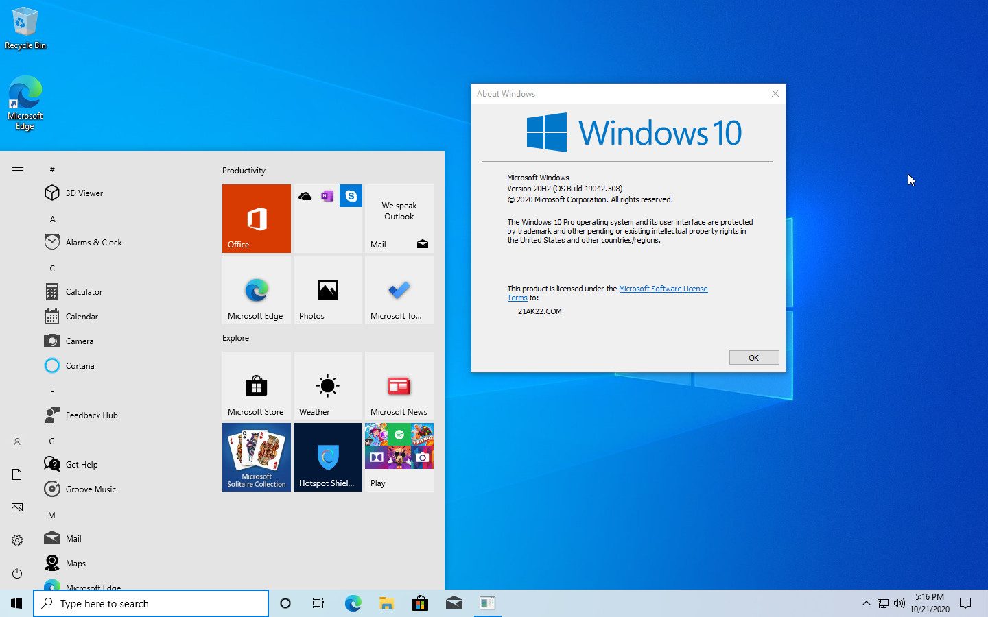Tải ISO Windows 10 20H2 2009 10/2020 Chính Chủ Microsoft