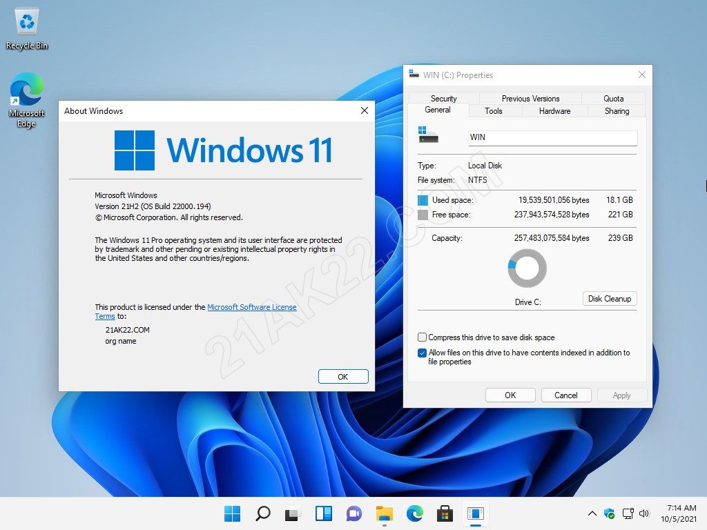 Tải ISO Windows 11 21H2 2021 Chính Thức Nguyên Gốc Microsoft