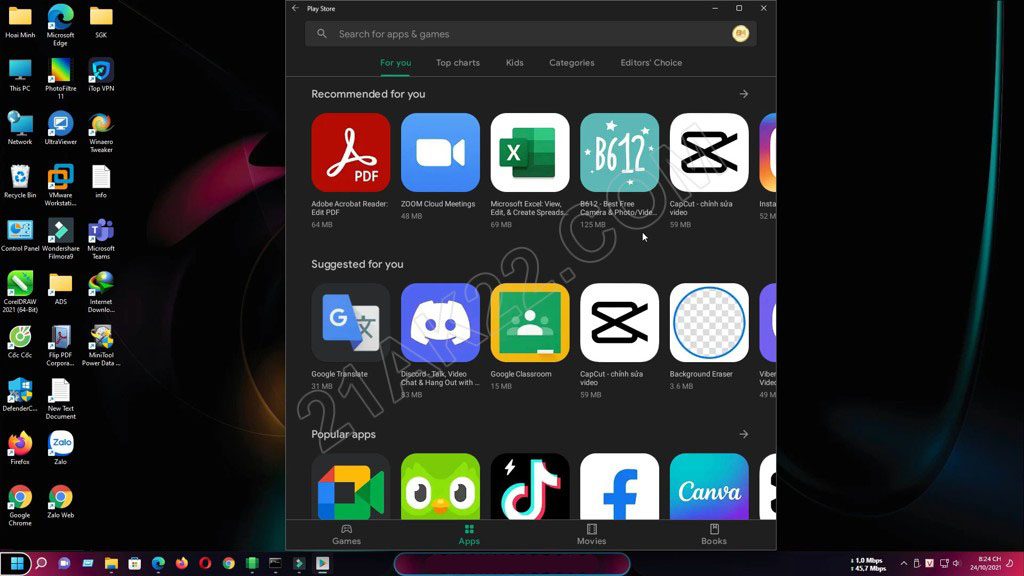 Hướng Dẫn Cài Google Play Store Chạy Android Trên Windows 11