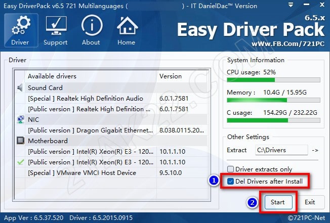 EasyDrv7 - Phần Mềm Tự Động Cài Driver Offline Tốt Nhất