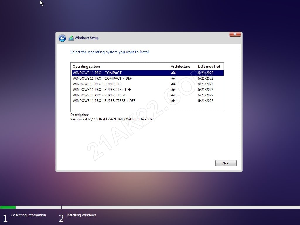 Tải Windows 11 22H2 Pro Super Lite/Compact by Ghost Spectre