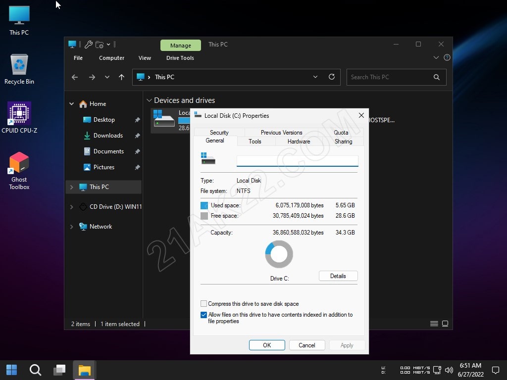 Tải Windows 11 22H2 Pro Super Lite/Compact by Ghost Spectre