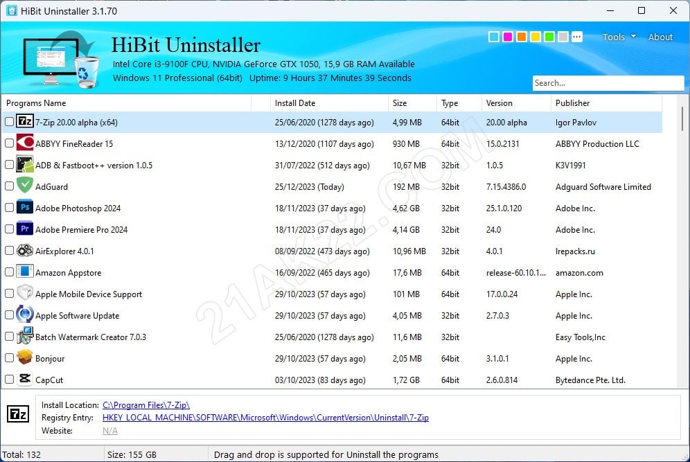 HiBit Uninstaller - Phần Mềm Gỡ Bỏ Ứng Dụng Và Dọn Rác Tận Gốc