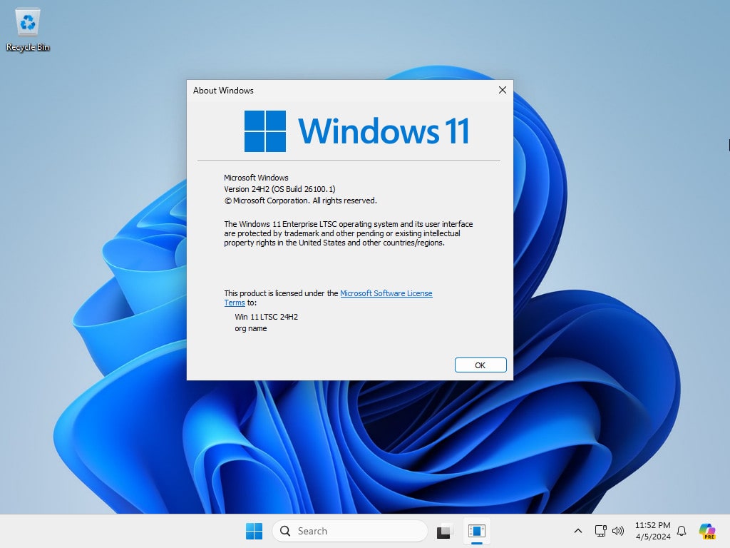 Tải ISO Windows 11 Enterprise LTSC 24H2 2024 Bản Leak Mới