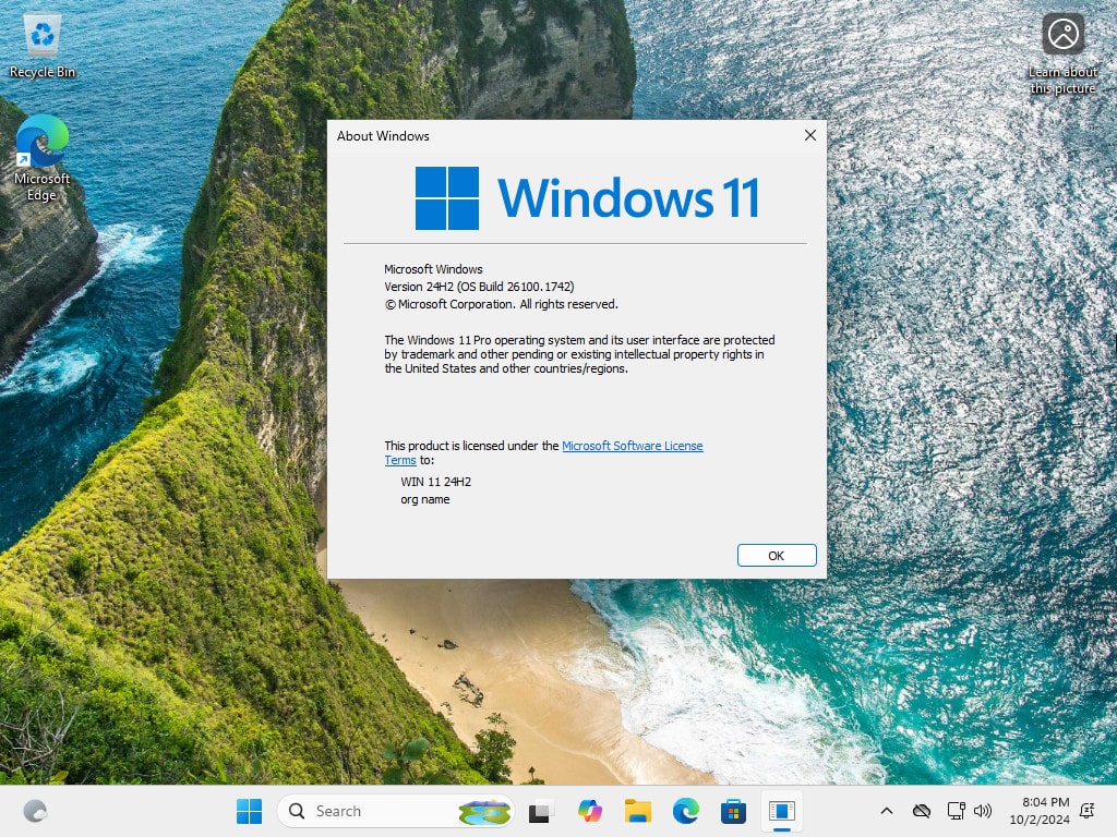 Tải ISO Windows 11 24H2 Chính Thức Gốc Microsoft 2024