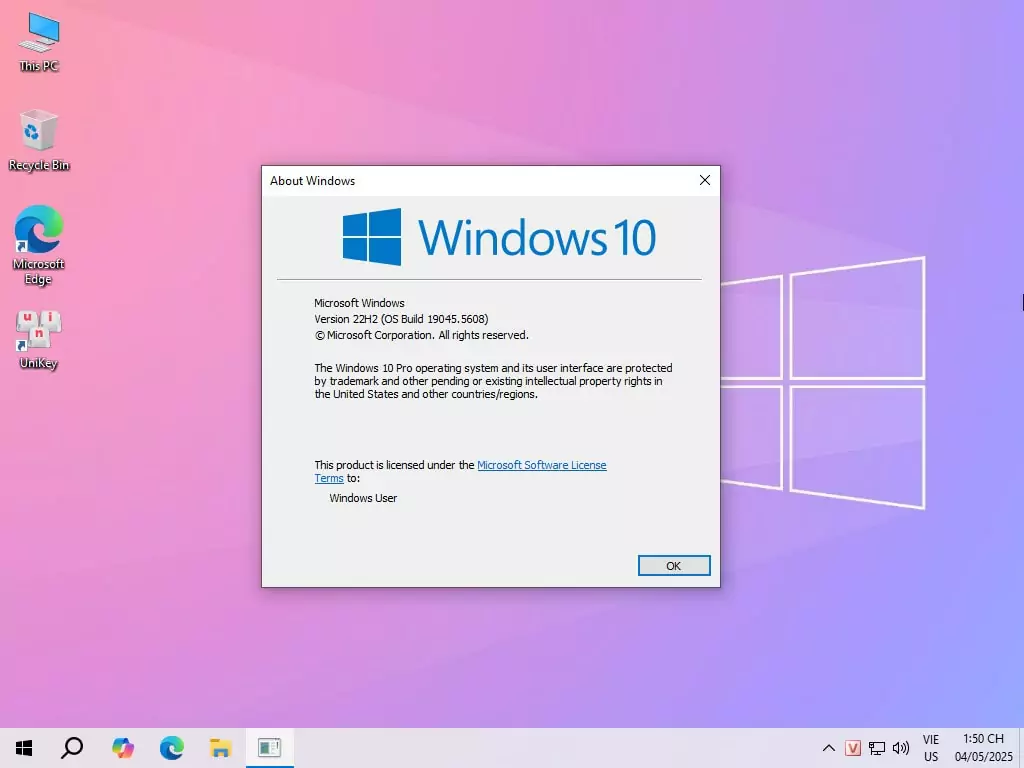 Tải Ghost Win 10 Pro 22H2 No Soft v25.1 Mượt Nhẹ 2025