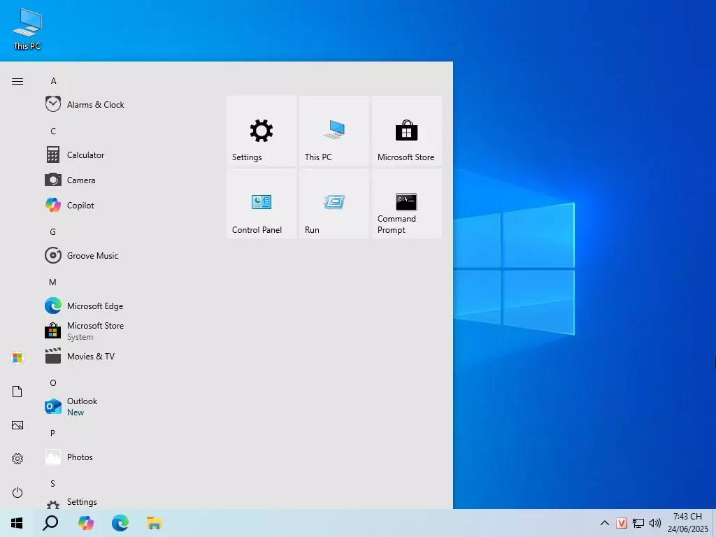 Tải Ghost Win 10 Home SL 22H2 No Soft v25.1 Mượt Nhẹ 2025
