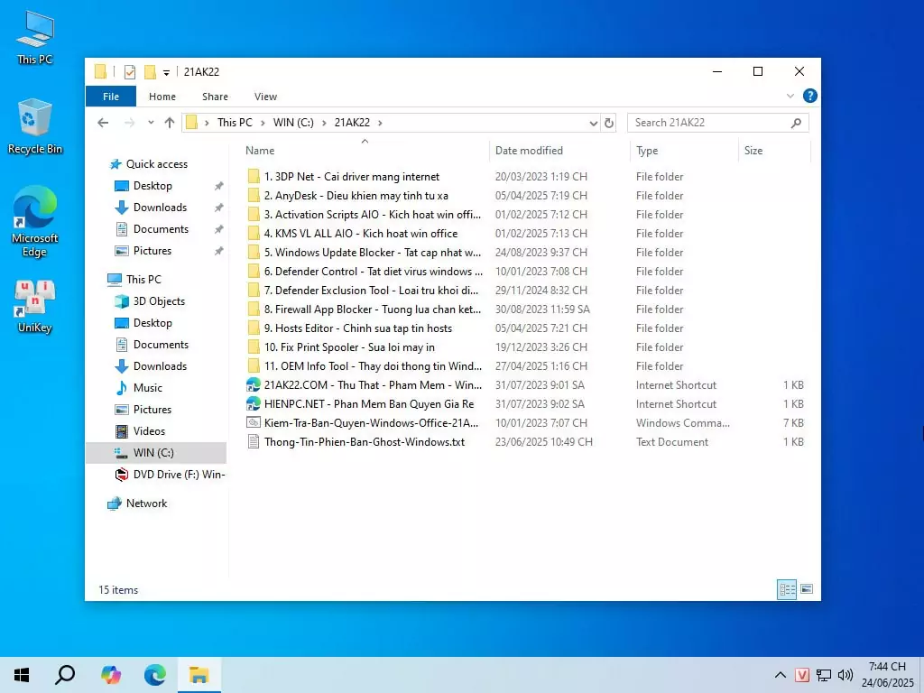 Tải Ghost Win 10 Home SL 22H2 No Soft v25.1 Mượt Nhẹ 2025