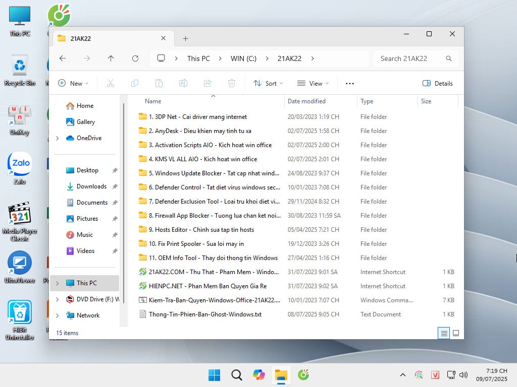 Tải Ghost Win 11 Pro 24H2 Full Soft v25.1 Tốt Nhất 2025