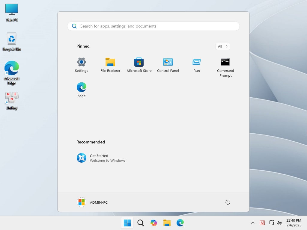 Tải Ghost Win 11 Pro 24H2 No Soft v25.1 Mượt Nhẹ 2025